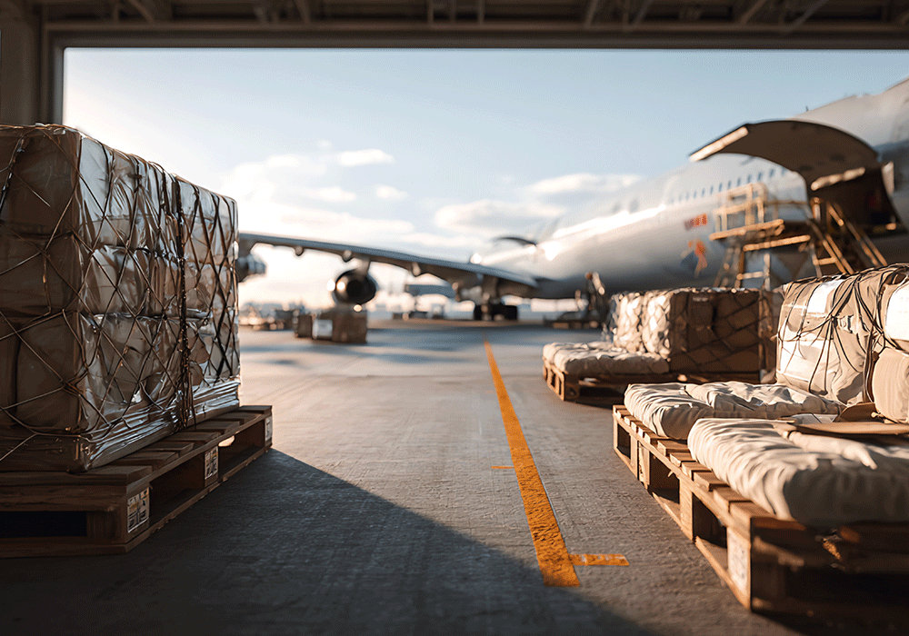 plane loading bay